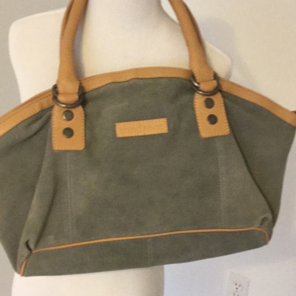 Sundance gray suede tote bag